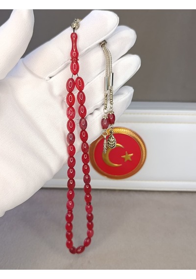 Hareli Sıkma Kehribar Tesbih Halil Koçak Usta Yapımı 90785680