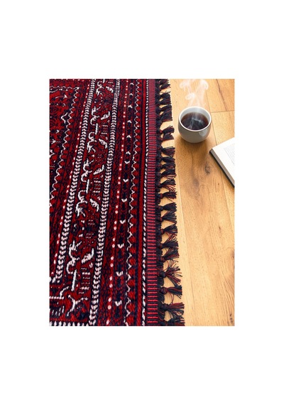 Afgan Desenli Makine Dokuma Kilim Etnik Otantik Anadolu Saçaklı Salon Vintage İnce Halı Bordo-lacivert Bordo-lacivert Afgan Desenli Makine Dokuma Kilim Etnik Otantik Anadolu Saçaklı Salon Vintage İnce Halı Bordo-lacivert Bordo-lacivert