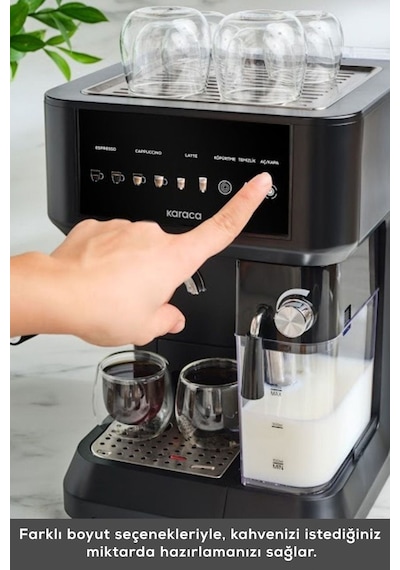 Karaca Mycaffe Barista S10 Espresso Latte Ve Cappuccino Makinesi