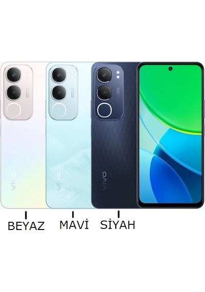 Vivo Y19s Arka Kapak Pil Kapağı Full Mavi