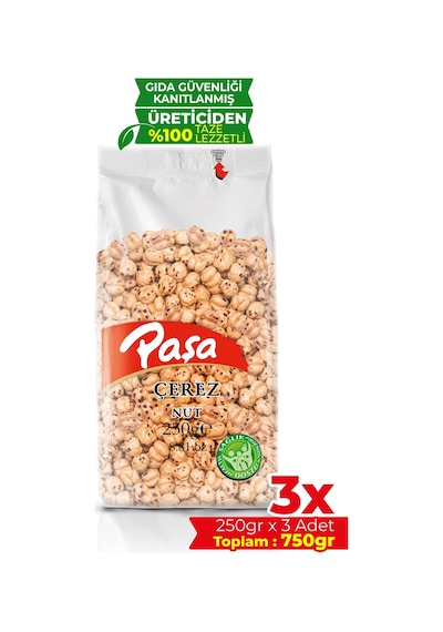 Paşa Kuruyemiş Çifte Kavrulmuş Sarı Leblebi 3 x 250 G