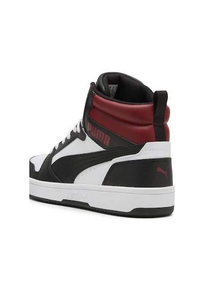 Puma Rebound V6 392326-24 Siyah Beyaz Kırmızı Beyaz