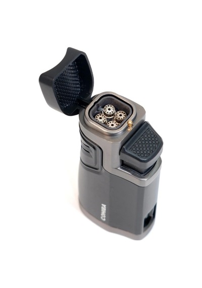 Cohiba 4 Torch Pürmüz Delicili Siyah Metal Puro Çakmağı - Tr9494