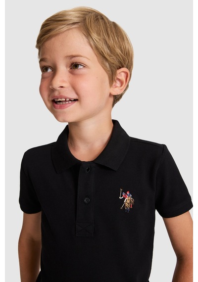 U.S. Polo Assn. Erkek Çocuk Siyah Tişört Basic 50325608-vr046