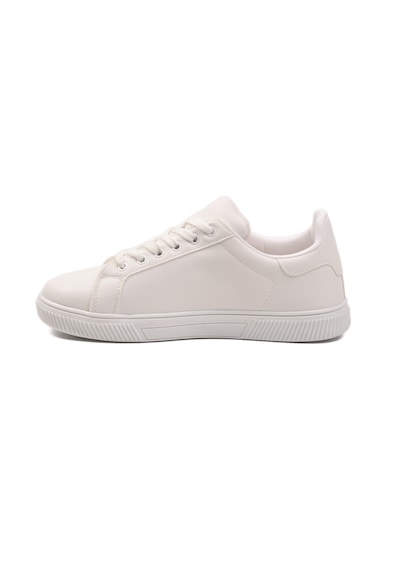 Ayk's Beyaz Bağcıklı Hafif Cilt Erkek Sneaker Mota 600 M Beyaz-beyaz