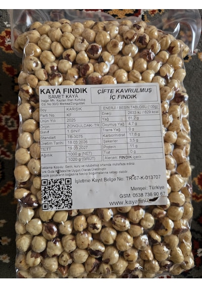 Kavrulmuş Fındık 1kg 1020 G