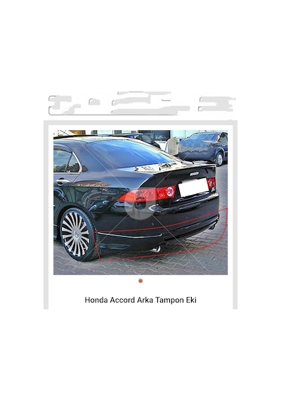 HONDA ACCORD 2003-2009 ARKA TAMPON EKİ KARLIK ASTARLI