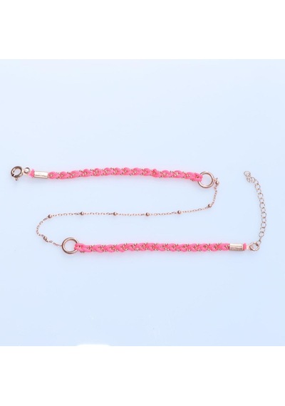 Stela Gümüş Pembe Dolamalı Bileklik