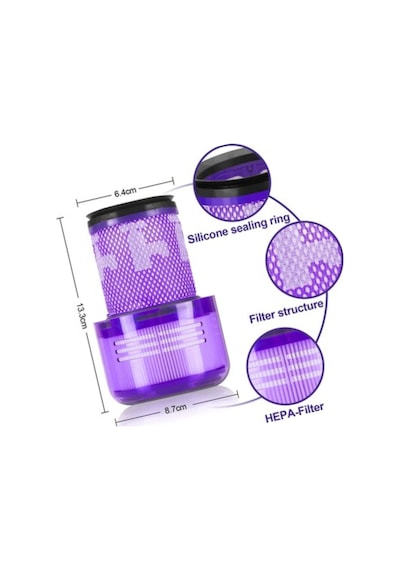 Dyson V12 Uyumlu Detect Slim Absolute Modeli  Hepa Filtre