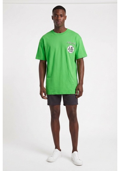 Blow Up Future Gen Son Goku Yeşil Oversize Erkek T-shirt 141619 SİYAH