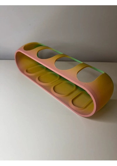 3d Baskı Dört Bölmeli Yatay Kumanda Standı Oval Kumanda Tutucu Sehpa Düzenleyici Renk Geçişli Çok Renkli