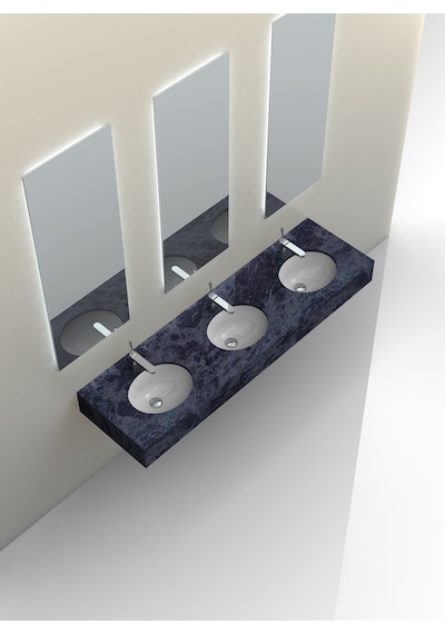 Turkuaz Seramik Cerastyle Tezgah Altı Hilton Yapıştırma Lavabo 44 x 34 CM