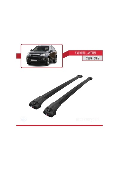 Vauxhall Antara 2006-2015 Arası İle Uyumlu Ace-1 Ara Atkı Tavan Barı Siyah