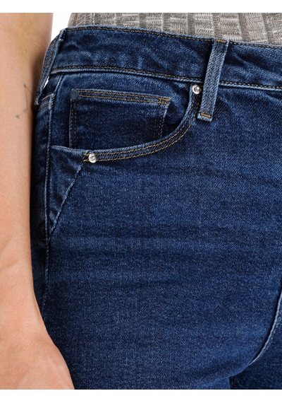 Colins 760 Diana Süper Slim Fit Yüksek Bel Dar Paça Denım Kadın Pantolon Cl1066390 Mavi