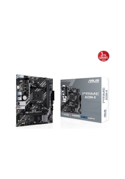 Asus Prıme A520m-r Amd A520 Am4 Ddr4 5100 Hdmı M2 Usb3.2 Matx