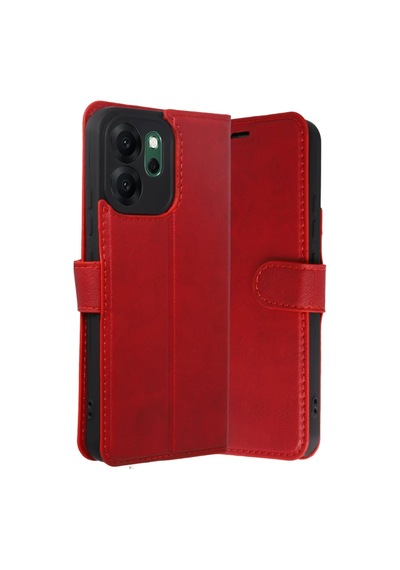 Oppo Reno 14f Trend S Plus Kapaklı Kılıf - Kırmızı -