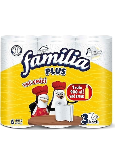 Familia Plus Yağ Emici 6'lı Havlu