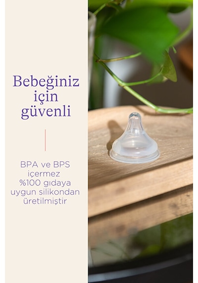 Lansinoh® NaturalWave® 2'li Biberon Emziği Orta Akışlı (3 Ay+)