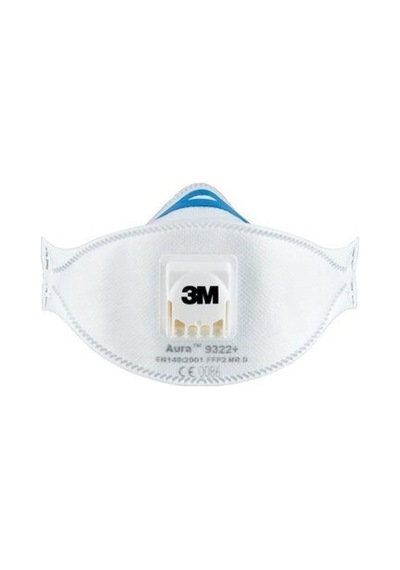 3M 9322+ Aura 5 Adet Ventilli Ffp2 Koruyucu Solunum Maskesi