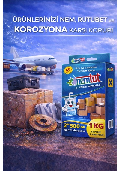 Rutubet Giderici Nem Emici Koku Küf Ve Korozyon Önleyici 1 Kutu 2 Paket 1 Kg
