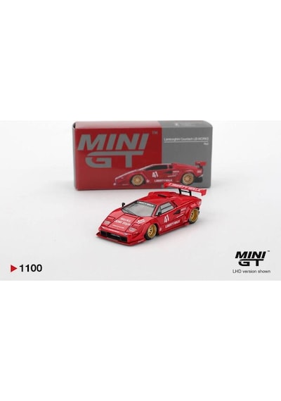 Mini Gt Lamborghini Countach Lb-works Kırmızı 1/64 Model Araba