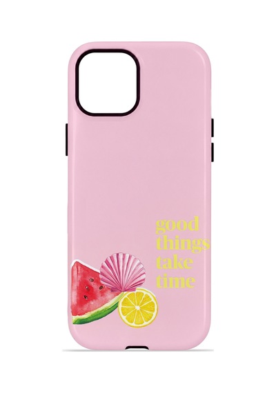 Apple iPhone Uyumlu 15 Vorian Çift Katmanlı Kılıf Good Things Fruit Corner