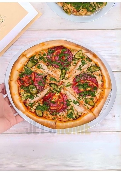 Tr 2li Set Pizza Tepsisi Alüminyum Pizza Teli Lahmacun Tepsisi 28 Cm Diğer
