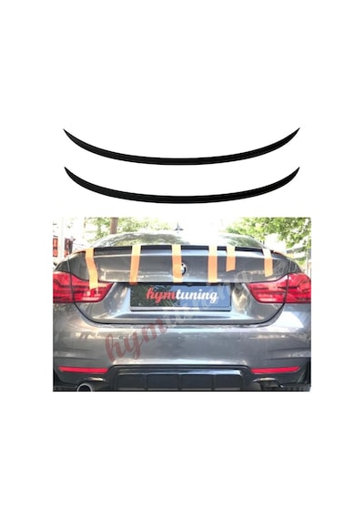 Bmw 4 Serisi F36 İnce Spoiler Abs Plastik Piano Black 420 Spoyler