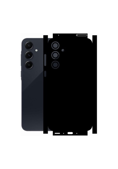 Samsung A55 İle Uyumlu Mat Siyah Arka Kaplama