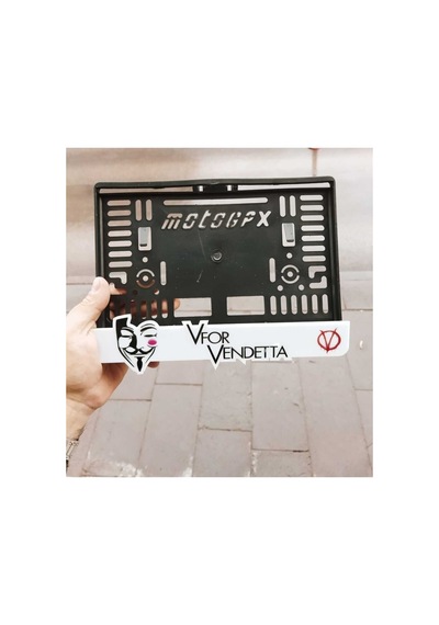 Motor Plakalık Vfor Uyumlu Vendetta Lazer Kesim Pleksi - 784761851