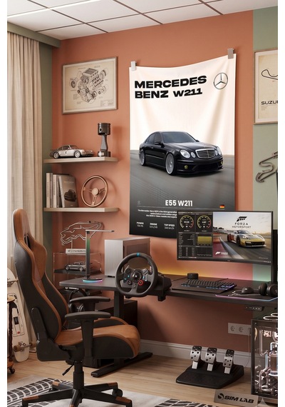 W211 E55amg Dekoratif Duvar Örtüsü Duvar Halısı Reaste