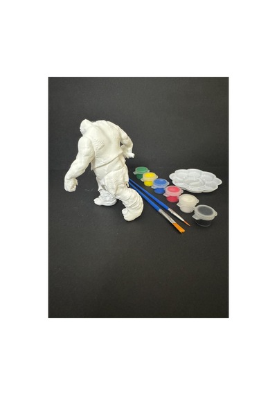 3d Mountain Troll Harry Potter Figür Boyama Seti - Kendin Boya Hobi Ve Etkinlik Seti - Akrilik Boya + 2 Fırça