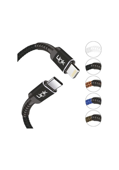 Linktech K424 Type-C/Lightning Data/Şarj Kablosu Pd 20W 3A 1Mt