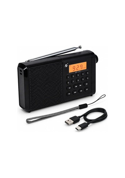 Ktf-1715 Dijital Ekranlı Saatli Manuel Kanal Arama & Kayıt Özellikli Fm Radyo Bluetooth Hoparlör