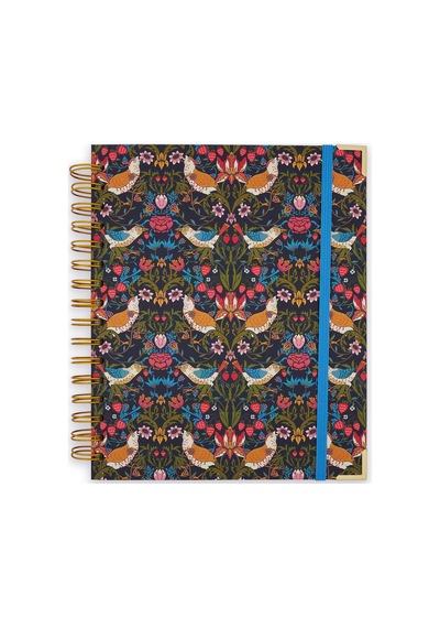 B5 Spiralli Planlayıcı Classic Floral - Morris Textile Çok Renkli