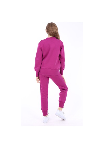 Toontoy Kids Toontoy Kız Çocuk Baskılı Eşofman Takım Mürdüm