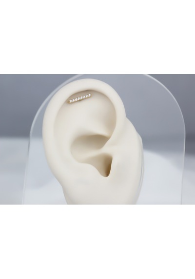 Glorria Altın Çizgi Helix Piercing (540178517) Sarı