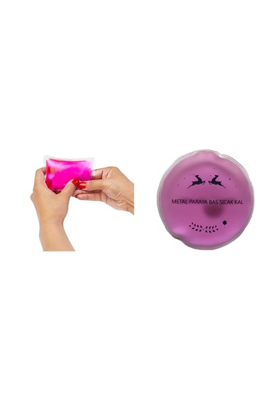 Pembe Ceylan Cep Sobası,el Isıtıcı,sıcak Su Torbası Pvc 9cm