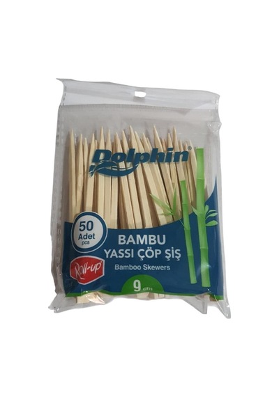 Dolphin Çöp Şiş Yassı 9 Cm. 50 Li Pk