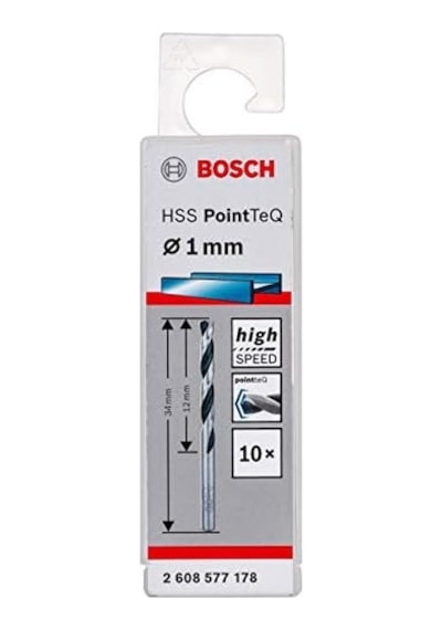 Professional 10 Adet Hss Spiral Matkap Ucu Pointteq Metal İçin, 1 X 12 X 34 Mm, Matkap Aksesuarı