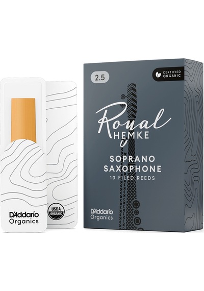 D'addario Rhkp10ssx250 Frederick Hemke Soprano Saksafon Kamışı No: 2.5 Profesyonel - 10'lu Paket Kısa Vamp Ve Fransız Kesim Filed , Koyu Ve Zengin Tını