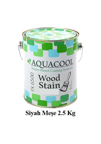 Aquacool Su Bazlı Dış Mekan Verniği Siyah Meşe 2.5 Kg