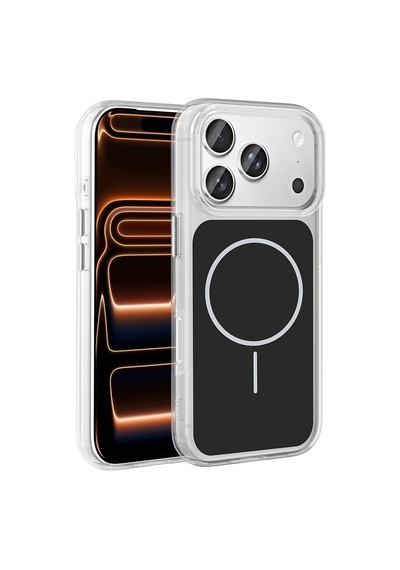 Apple iPhone Uyumlu  17 Pro Max Kılıf  Metal Buton Tasarımlı Zore İkonik Sert Silikon Kapak