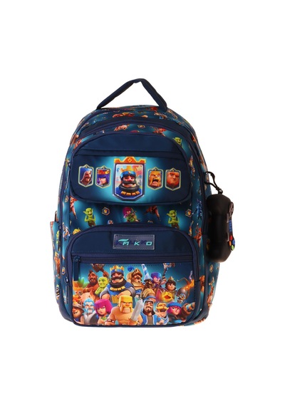 Kaukko Kids Beş Bölmeli Erkek Çocuk Boom Baskılı Lacivert İlkokul Okul Sırt Çantası - L5419
