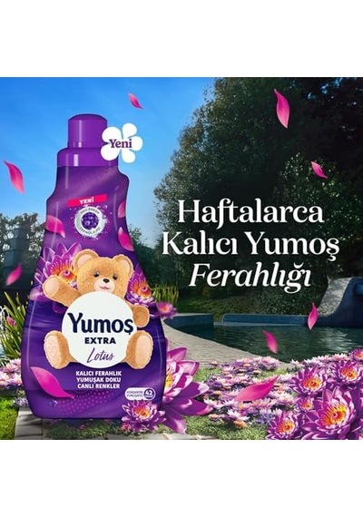 Extra Çamaşır Yumuşatıcı Lotus 1008 Ml 42 Yıkama 1000'li Set