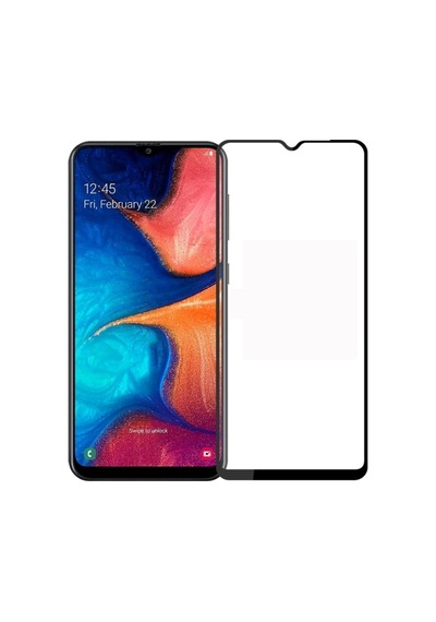 Samsung Galaxy A10 İle Uyumlu Şeffaf Ekranı Tam Kaplayan 5d Cam Kırılmaz Cam Ekran Koruyucu