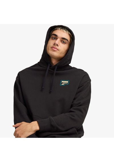 Puma Downtown Graphic Hoodie Unisex Siyah Hoodie Düz 626748