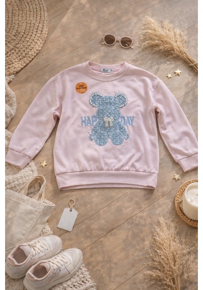 Uğur Bebe Pembe Pullu Esnek Sweatshirt Ve Geniş Paça Kot Pantolon Kız Çocuk Bayramlık Takım Pembe Mavi Pembe Mavi Uğur Bebe Pembe Pullu Esnek Sweatshirt Ve Geniş Paça Kot Pantolon Kız Çocuk Bayramlık Takım Pembe Mavi Pembe Mavi