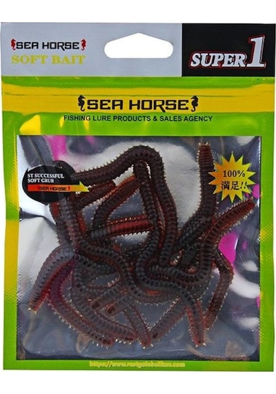 Sea Horse Solucan Red Large 10 Pcs