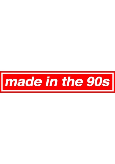 Made In The 90s Araba Stickeri 17x17 Cm Kırmızı